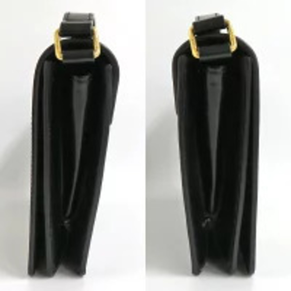 Celine Trapeze Triomphe Bag Leather Black One Shoulder - Picture 3 of 6